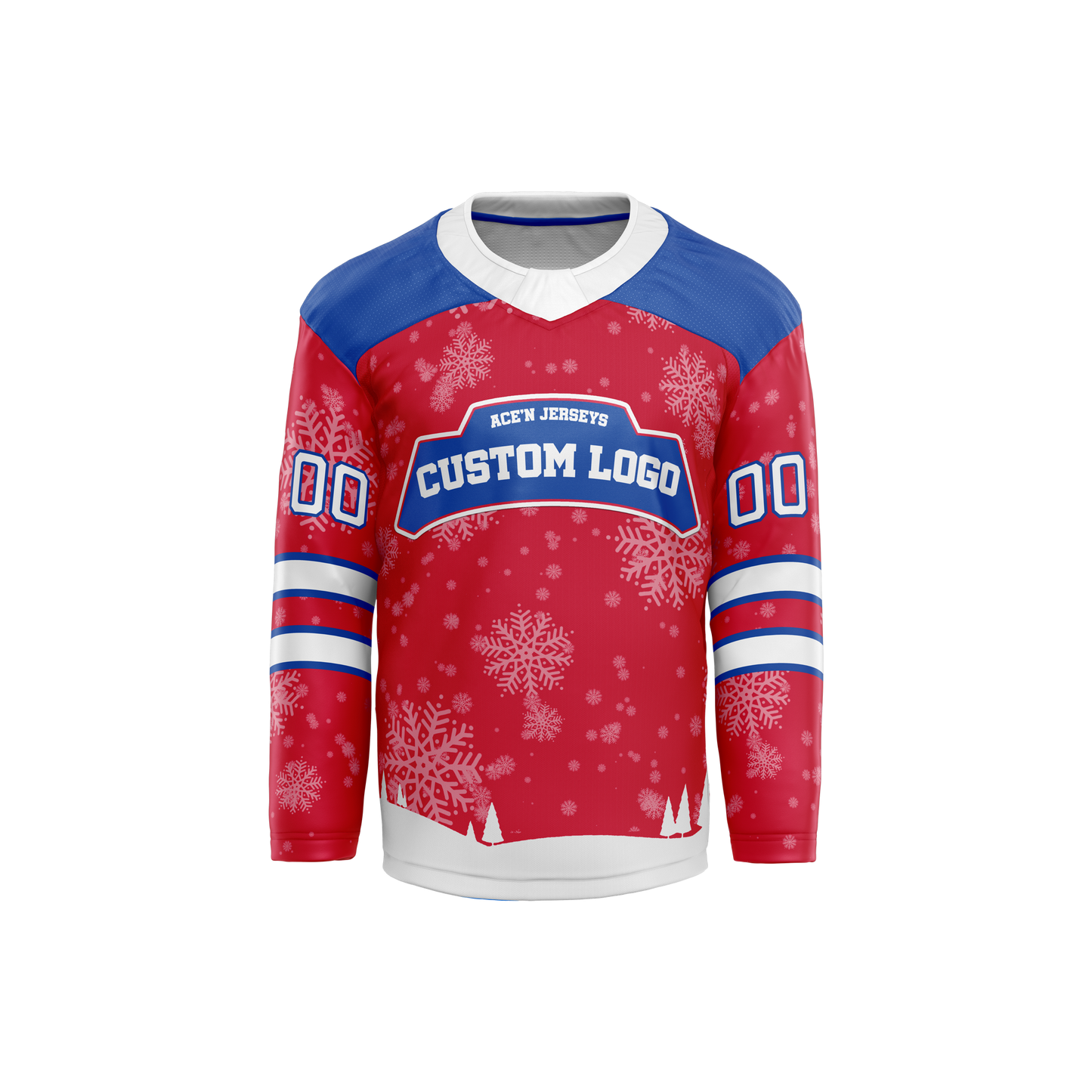 Custom Buffalo Xmas Hockey Jersey