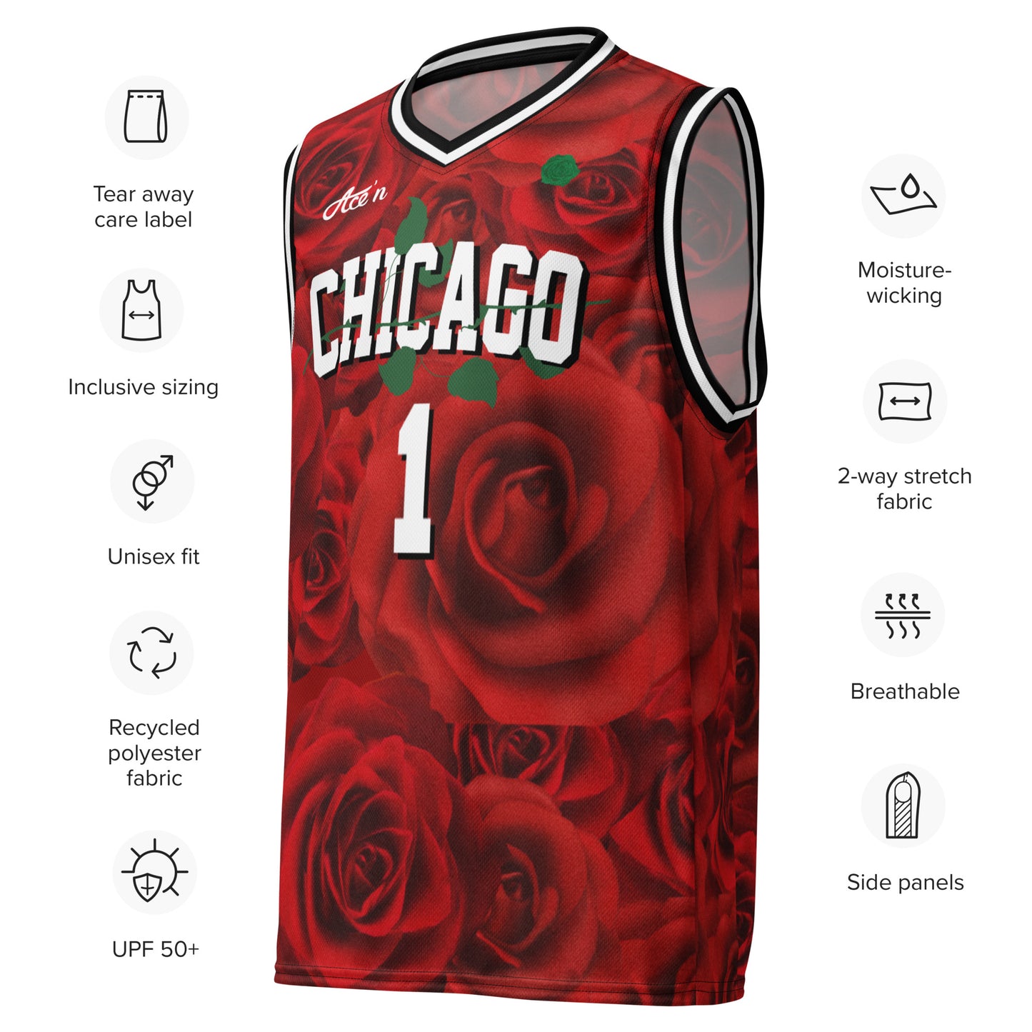 Ace'n "Chicago" Jersey | Rose/#1