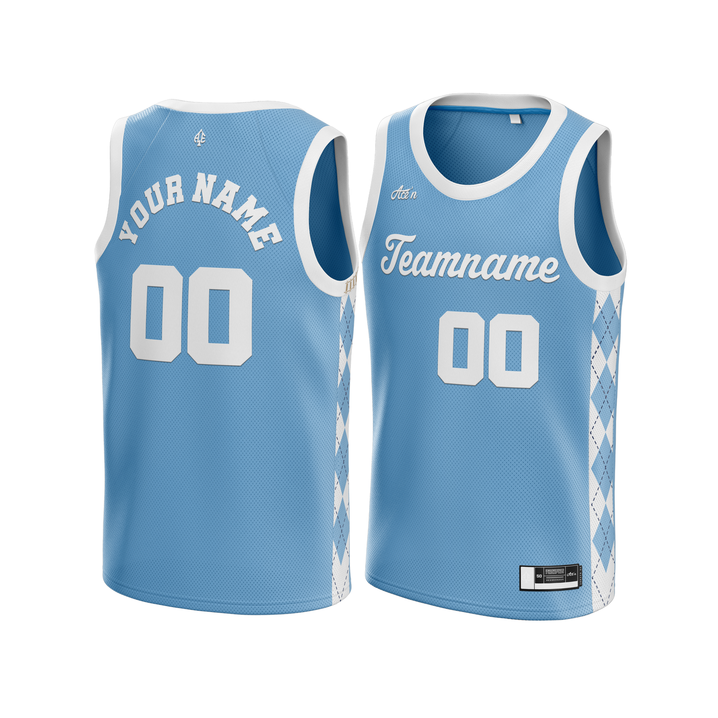 Custom Baby Blue Jersey