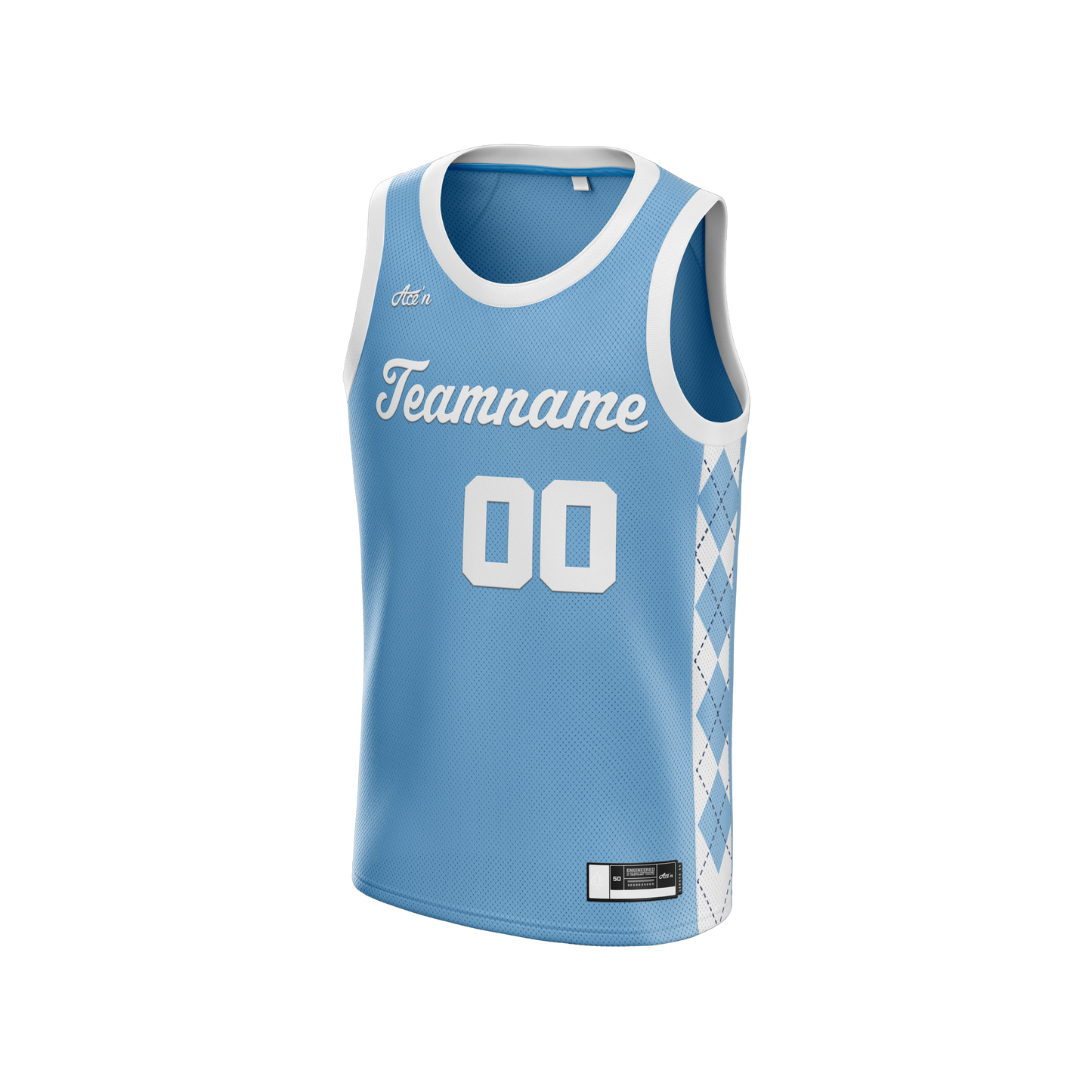 Custom Baby Blue Jersey