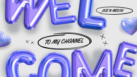 Purple Grey 3D Cute YouTube Intro Animation